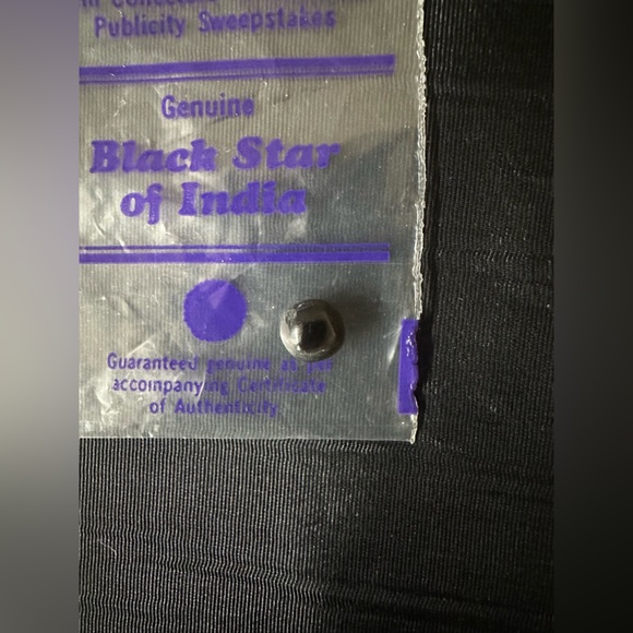 Vintage Publicity Sweepstakes Black Star of India and 2 Emeralds - Picture 6 of 9